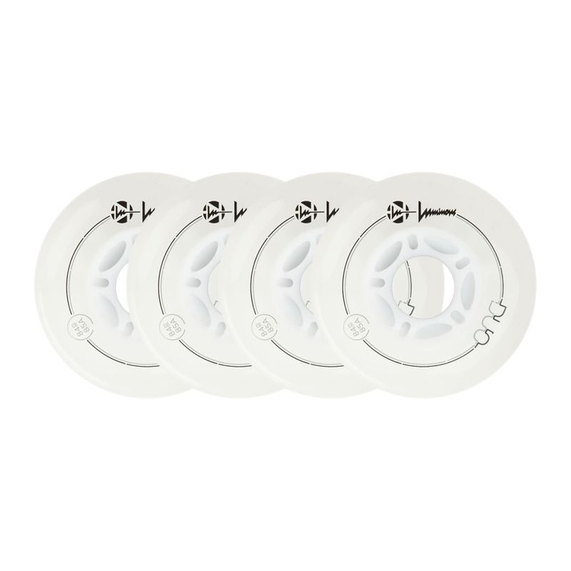 Roți pentru role Luminous Led Wheels Duo 84mm/85A X4 white/blue 6