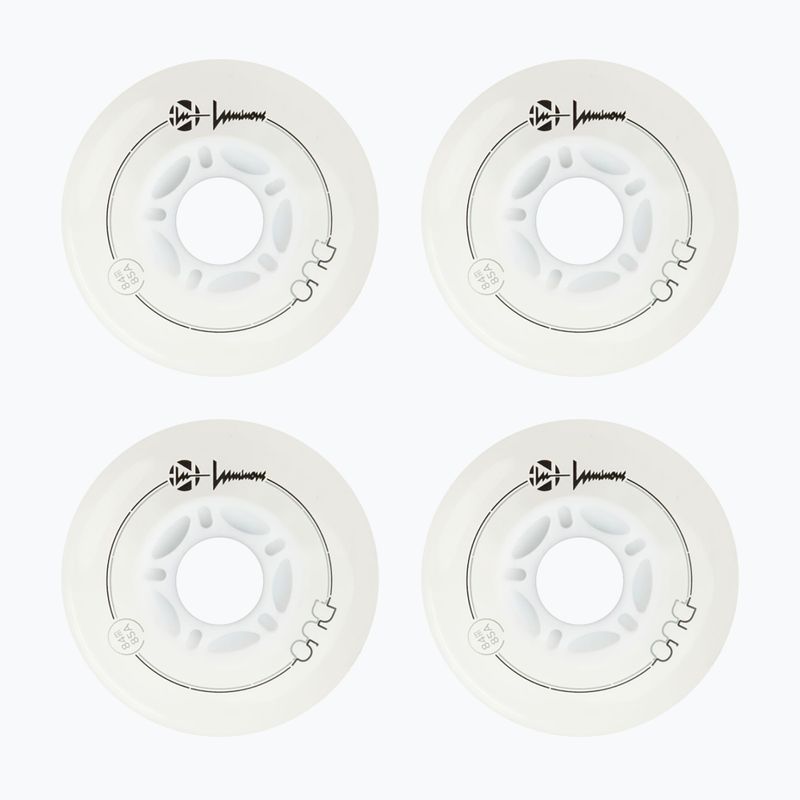 Roți pentru role Luminous Led Wheels Duo 84mm/85A X4 white/blue 2