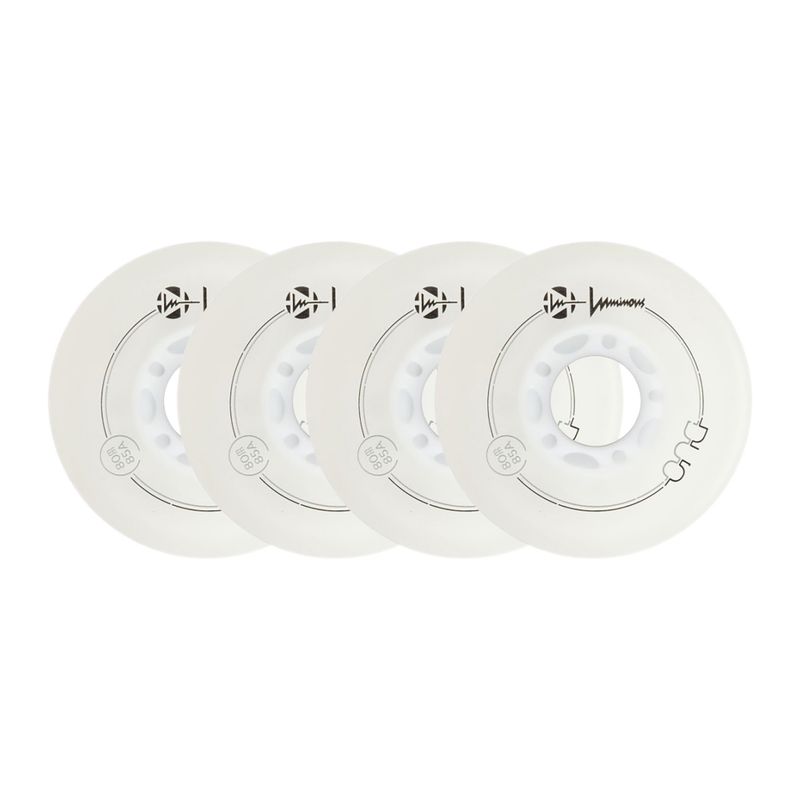 Roți pentru role Luminous Led Wheels Duo 80mm/85A X4 white/blue 6