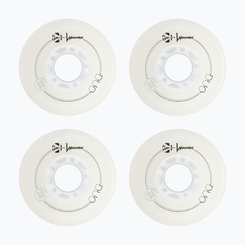 Roți pentru role Luminous Led Wheels Duo 80mm/85A X4 white/blue 2