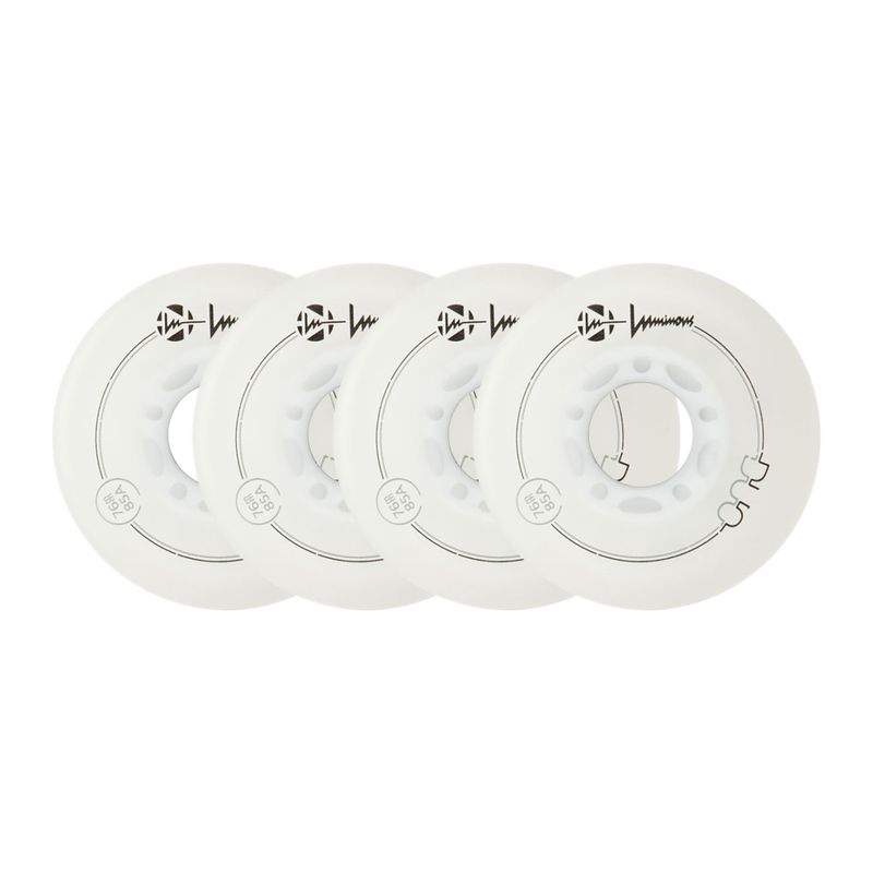 Roți pentru role Luminous Led Wheels Duo 76mm/85A X4 white/blue 6