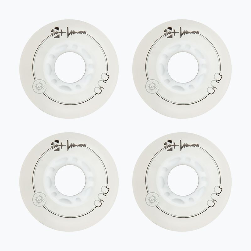 Roți pentru role Luminous Led Wheels Duo 72mm/85A X4 white/blue 2