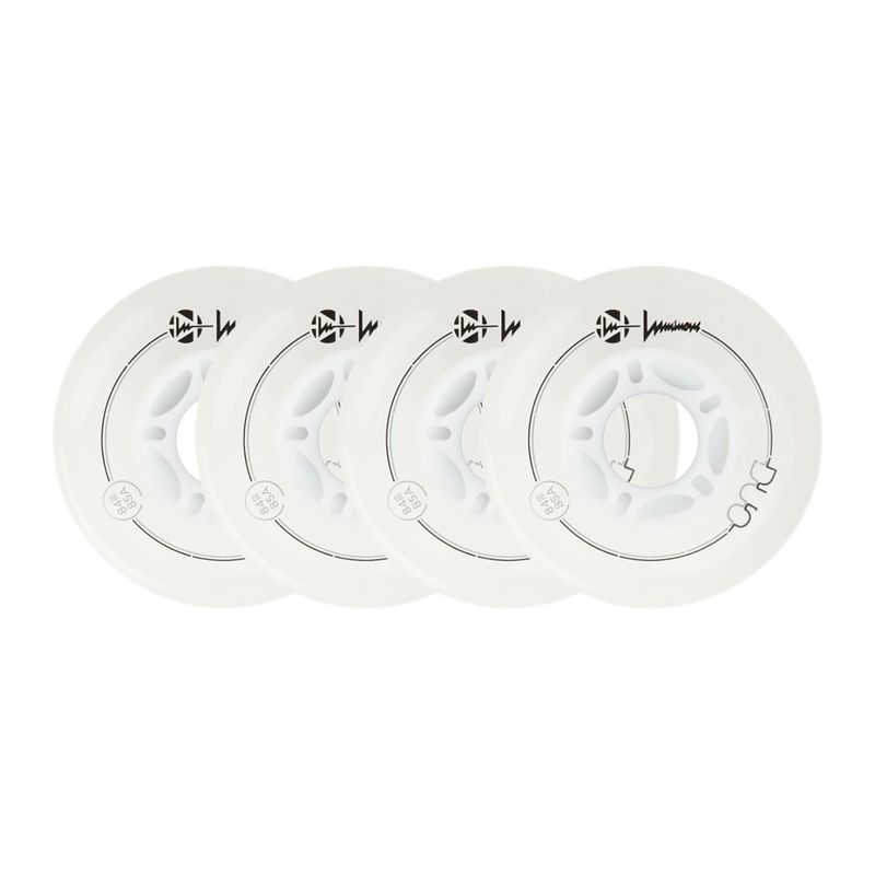 Roți pentru role Luminous Led Wheels Duo 84mm/85A X4 white/red 6