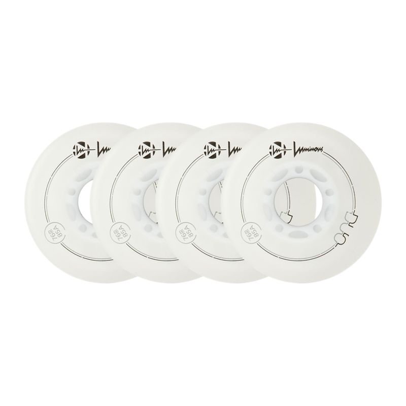 Roți pentru role Luminous Led Wheels Duo 76mm/85A X4 white/red 6