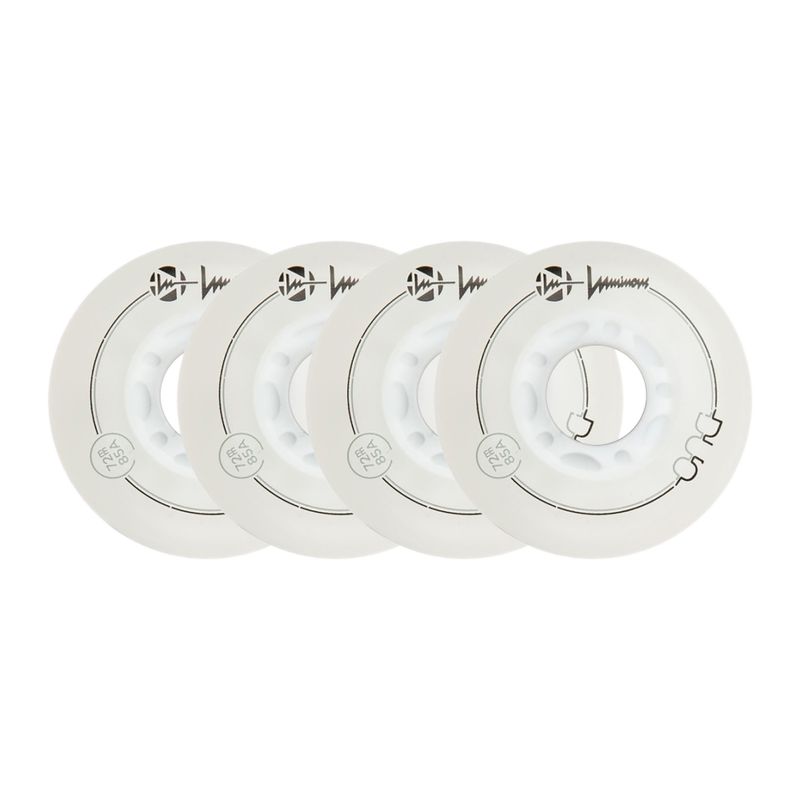 Roți pentru role Luminous Led Wheels Duo 72mm/85A X4 white/red 6