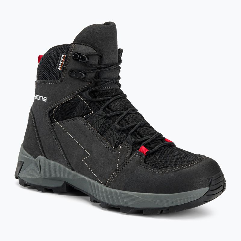 Cizme de trekking pentru bărbați Alpina Tracker Mid black/grey