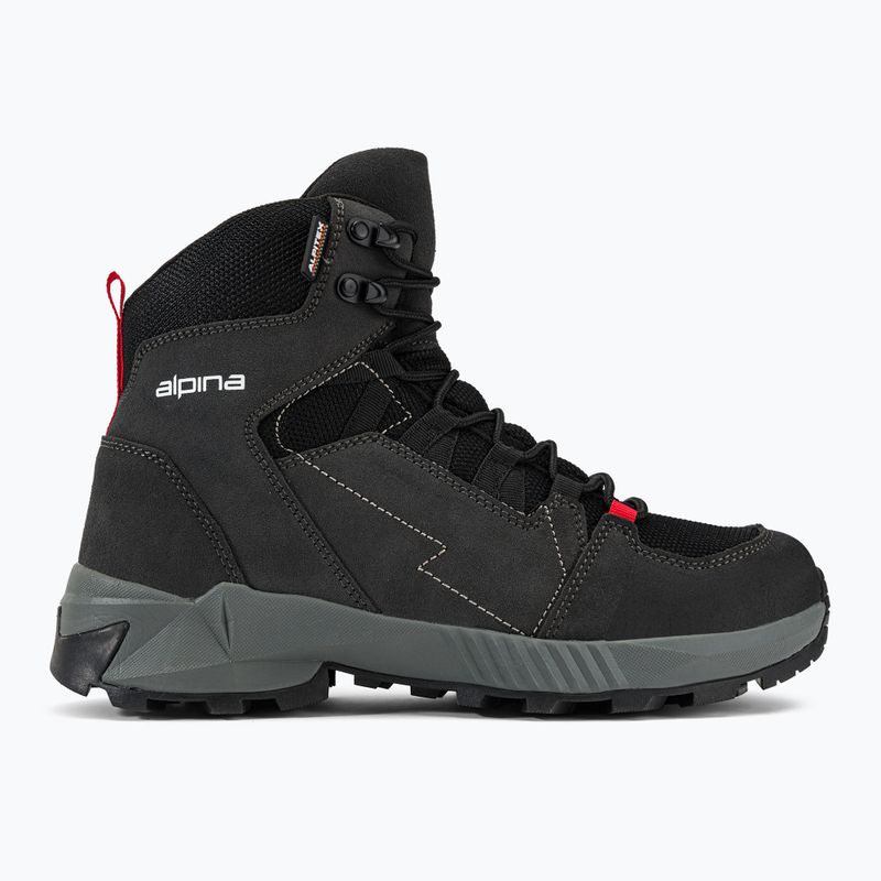 Cizme de trekking pentru bărbați Alpina Tracker Mid black/grey 2