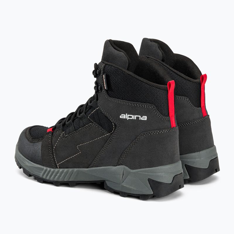 Cizme de trekking pentru bărbați Alpina Tracker Mid black/grey 3