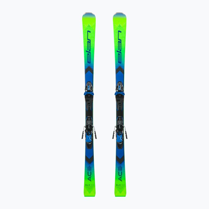 Elan Ace SLX Fusion + EMX 12 schi alpin verde-albastru AAKHRD21