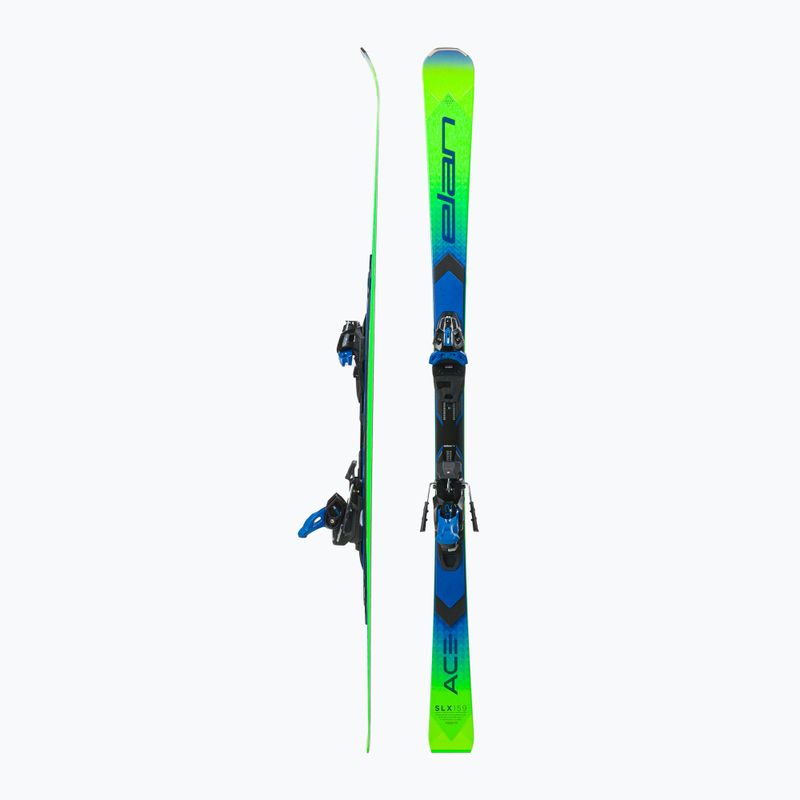 Elan Ace SLX Fusion + EMX 12 schi alpin verde-albastru AAKHRD21 2