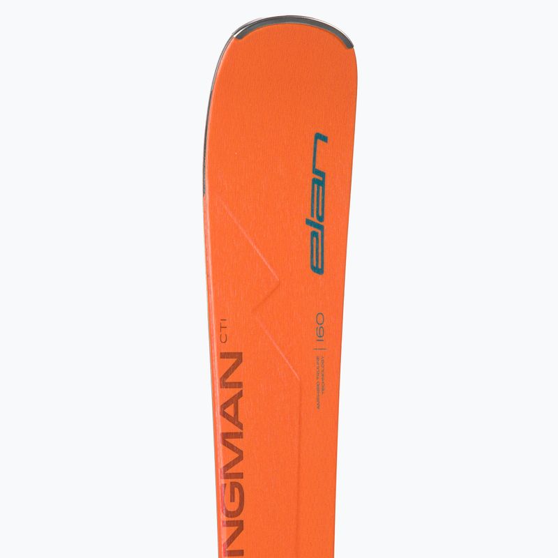 Schi alpin Elan Wingman 82 CTI Fusion + EMX 12 albastru-portocaliu ABBHBT21 8