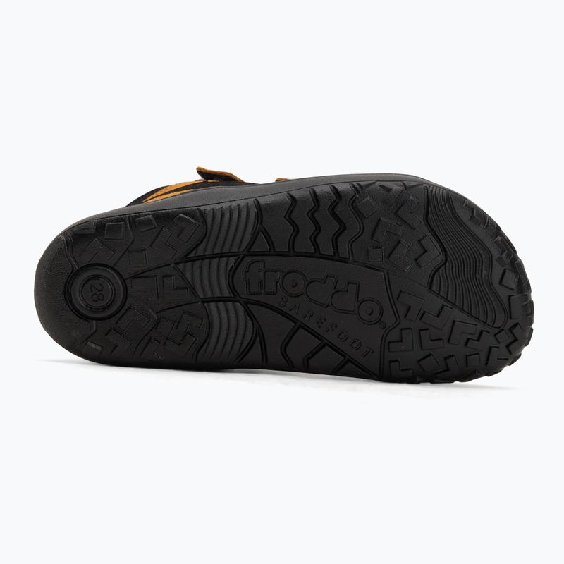 Pantofi barefoot pentru copii Froddo Up Tex Autumn negru/oranj 4