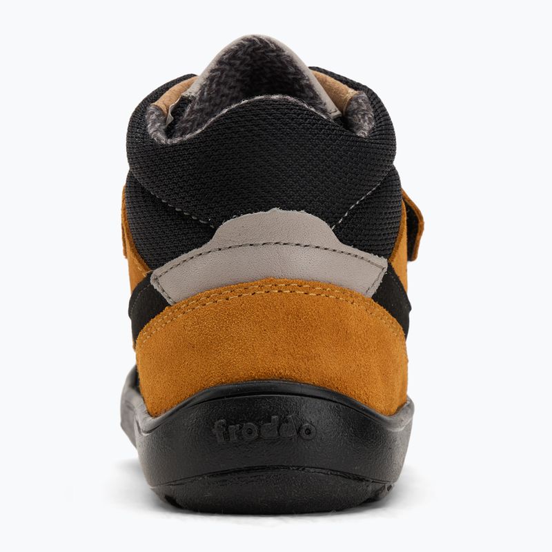 Pantofi barefoot pentru copii Froddo Up Tex Autumn negru/oranj 6