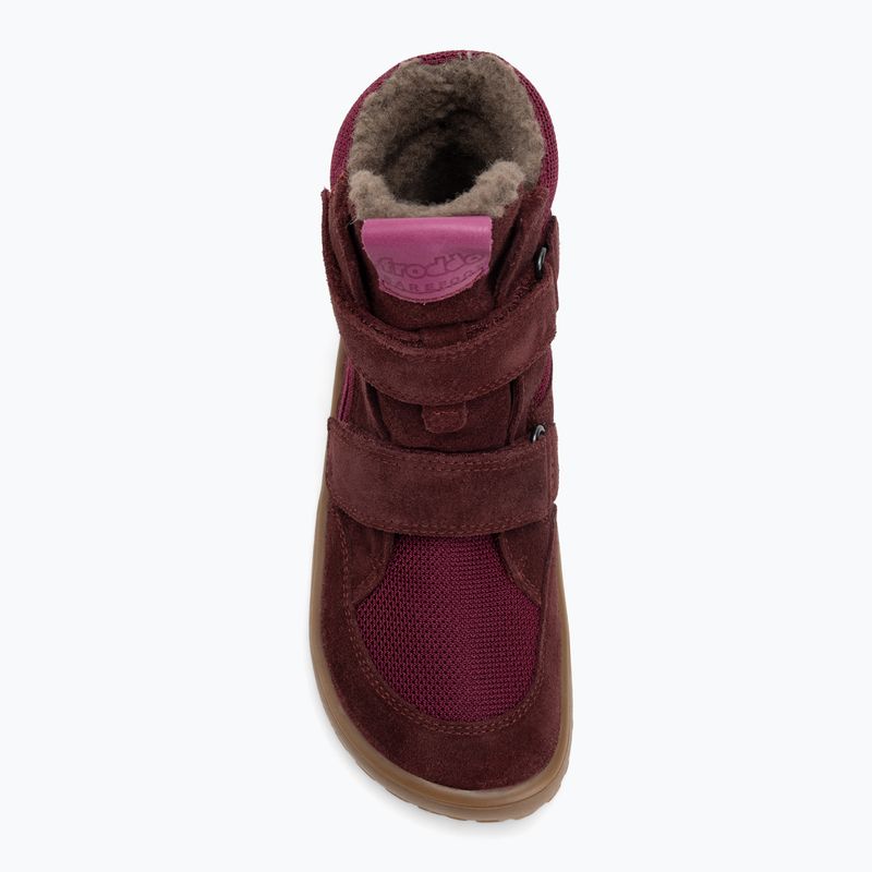 Cizme de iarnă barefoot pentru copii Froddo Tex Winter bordeaux 7
