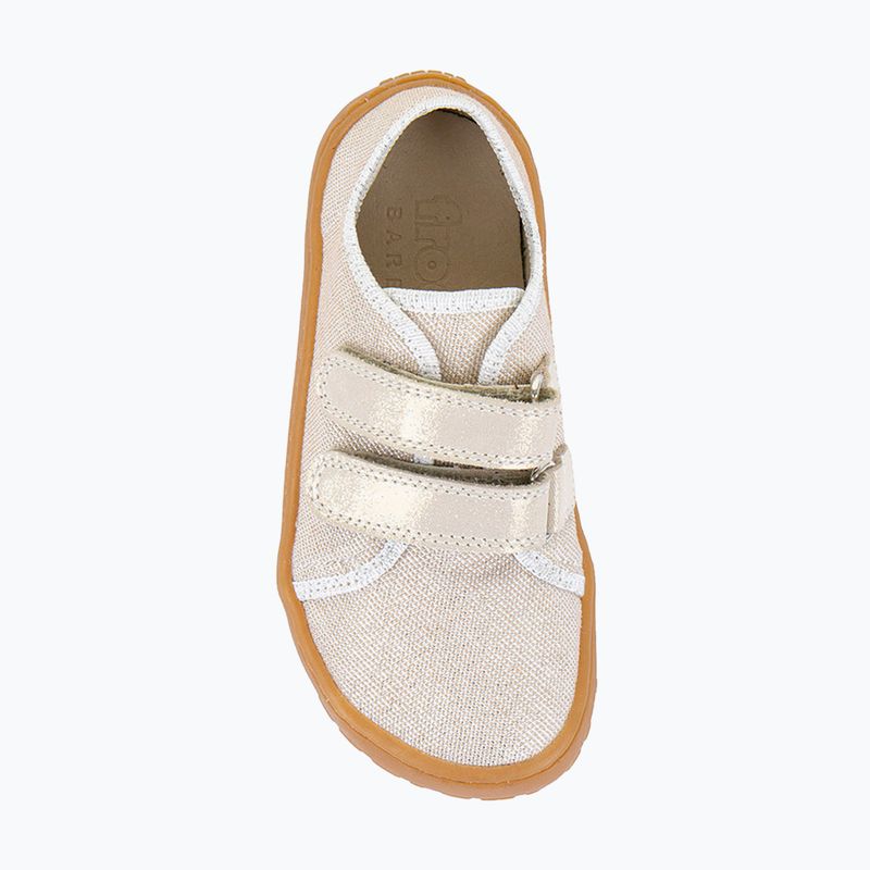 Încălțăminte barefoot pentru copii Froddo Canvas gold shine 6