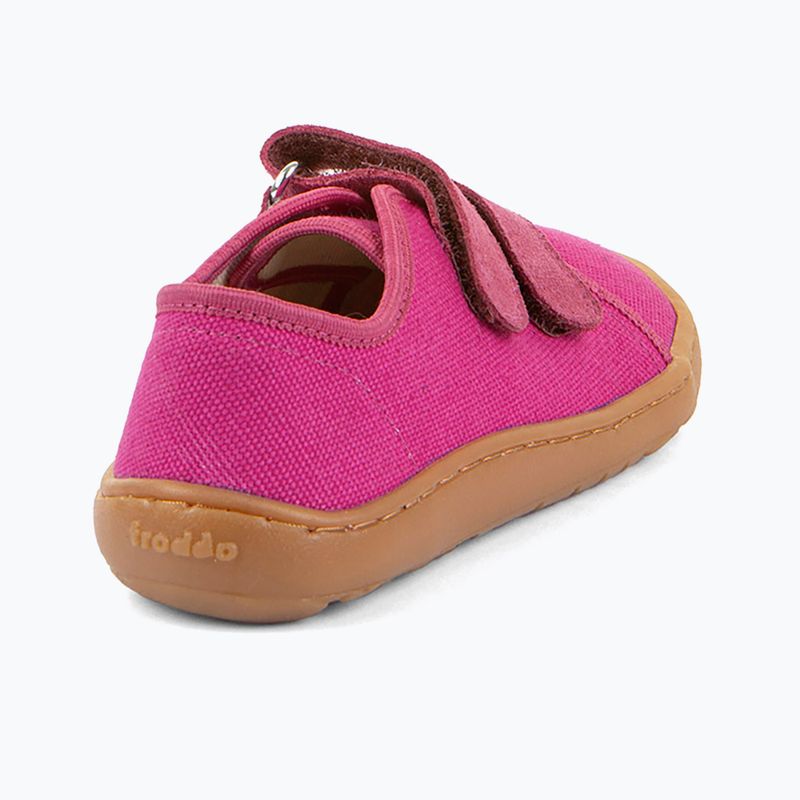 Încălțăminte barefoot pentru copii Froddo Canvas fuchsia 5