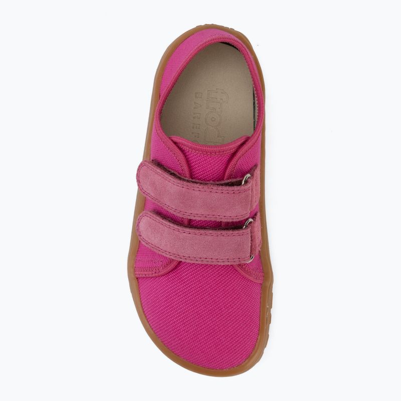 Încălțăminte barefoot pentru copii Froddo Canvas fuchsia 5