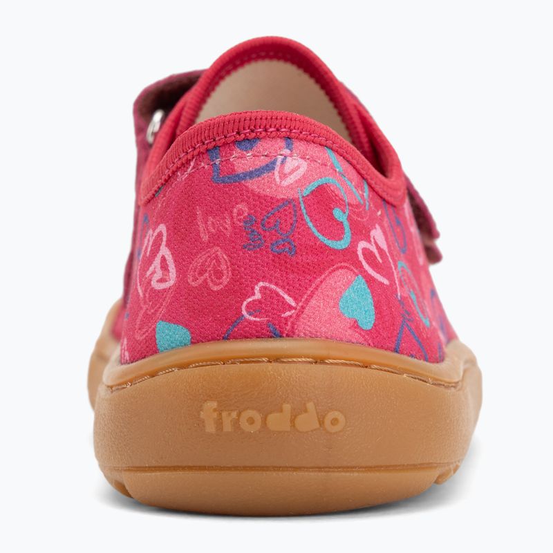 Încălțăminte barefoot pentru copii Froddo Barefoot Canvas fuxia+ 6