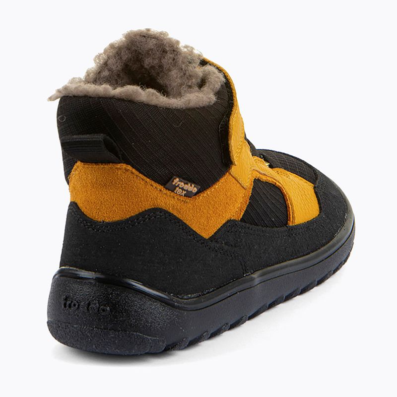 Ghete de zăpadă barefoot pentru copii Froddo Barefoot Up Path Tex black/yellow 5
