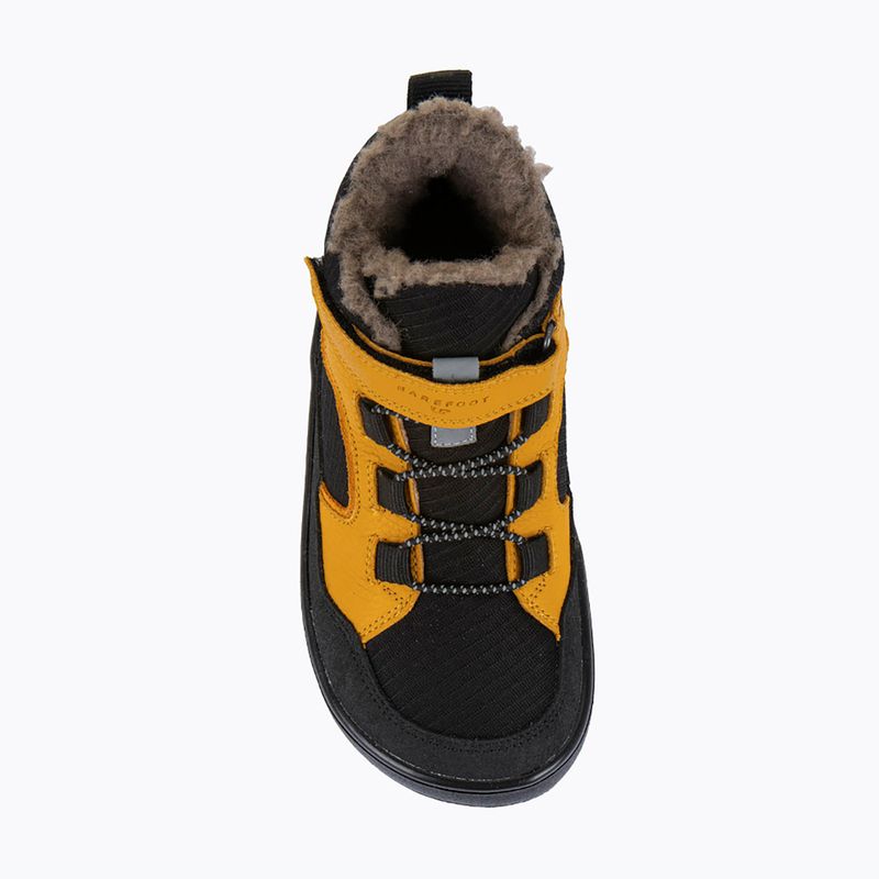 Ghete de zăpadă barefoot pentru copii Froddo Barefoot Up Path Tex black/yellow 7