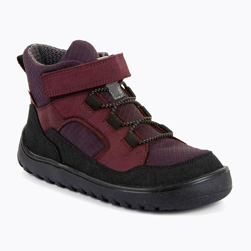 Ghete de zăpadă barefoot pentru copii Froddo Barefoot Up Path Tex dark bordeaux