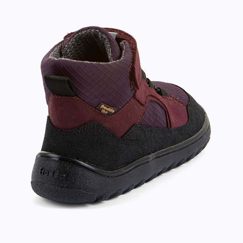 Ghete de zăpadă barefoot pentru copii Froddo Barefoot Up Path Tex dark bordeaux 5