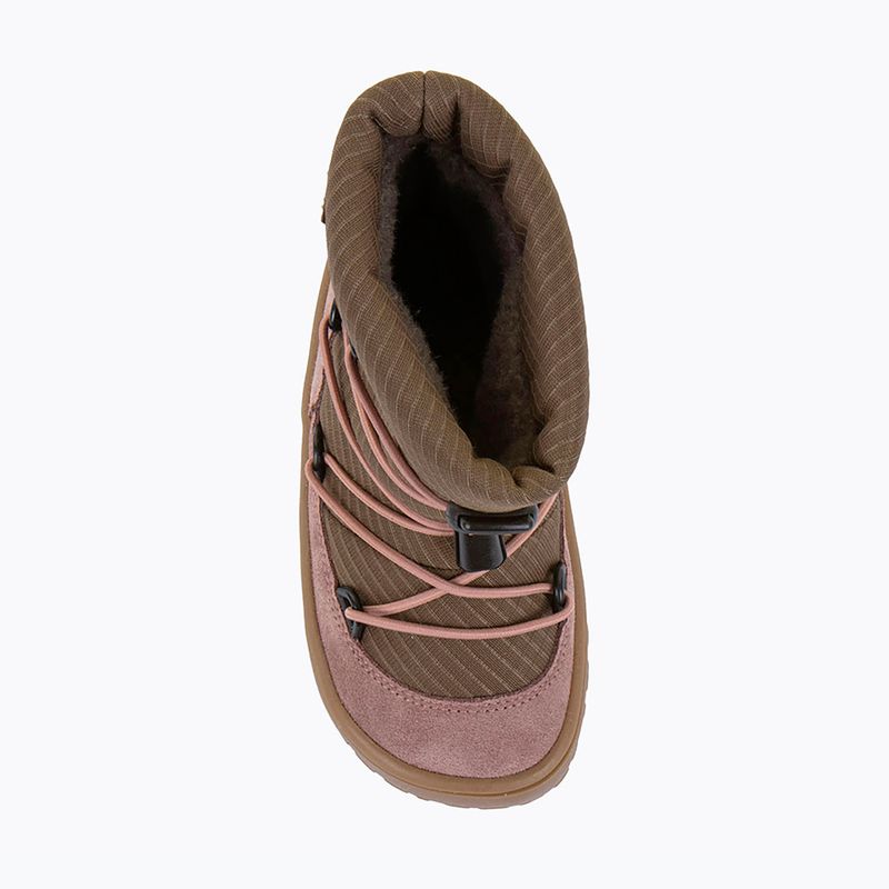 Ghete de zăpadă barefoot pentru copii Froddo Barefoot Tex Track Wool dark pink 6