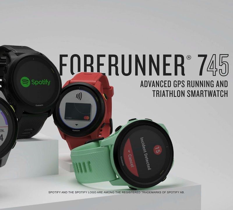 Ceas sport Garmin Forerunner 745, alb, 010-02445-13 8