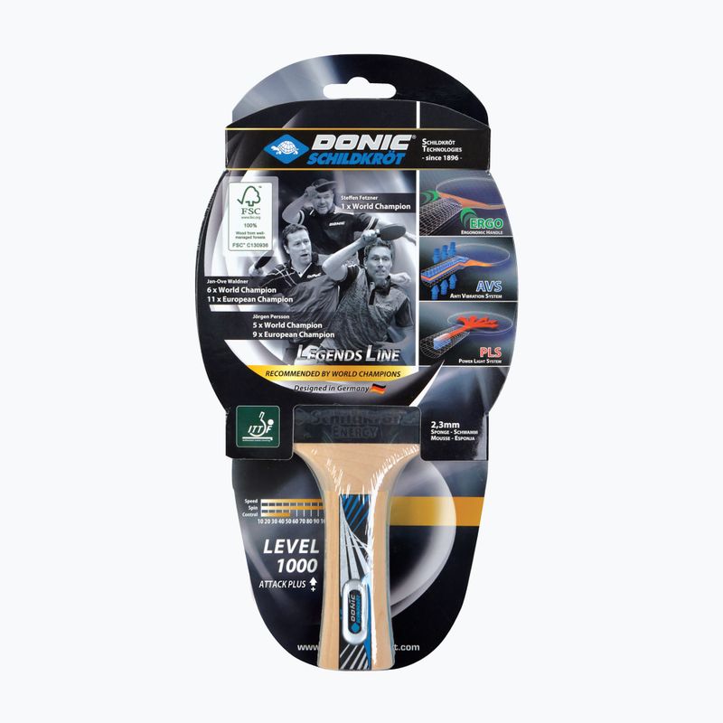 Rachetă de tenis de masă DONIC Legends 1000 FSC negru 754427 9