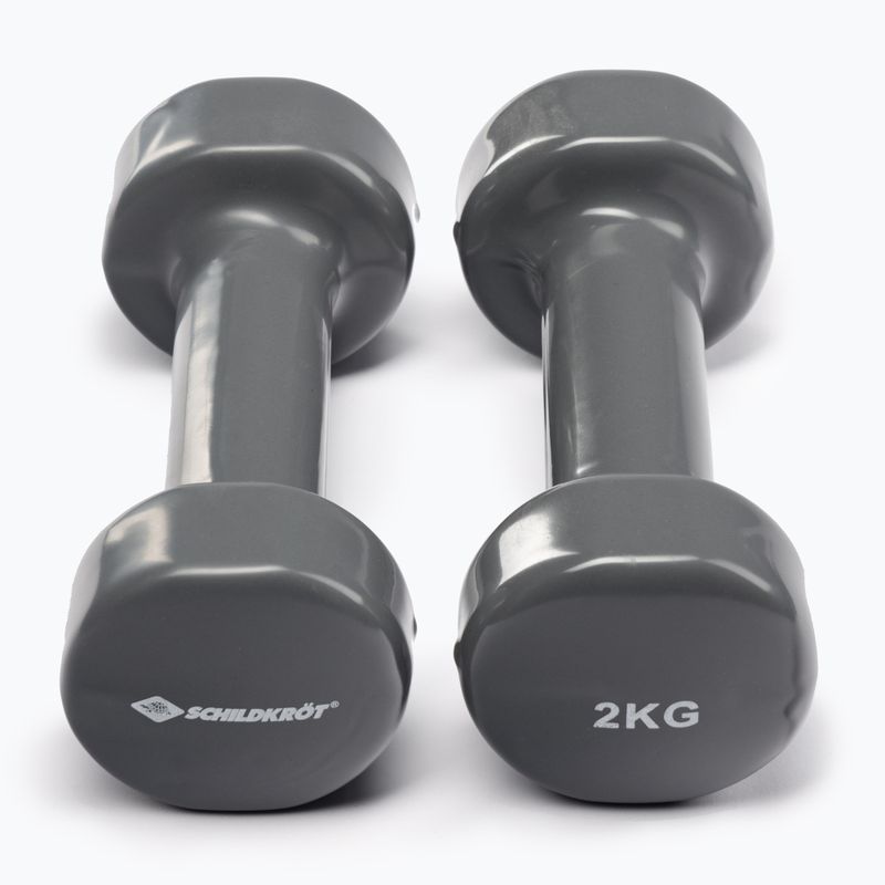 Gantere din vinil Schildkrot set Vinyl Dumbbells, gri, 960006 3