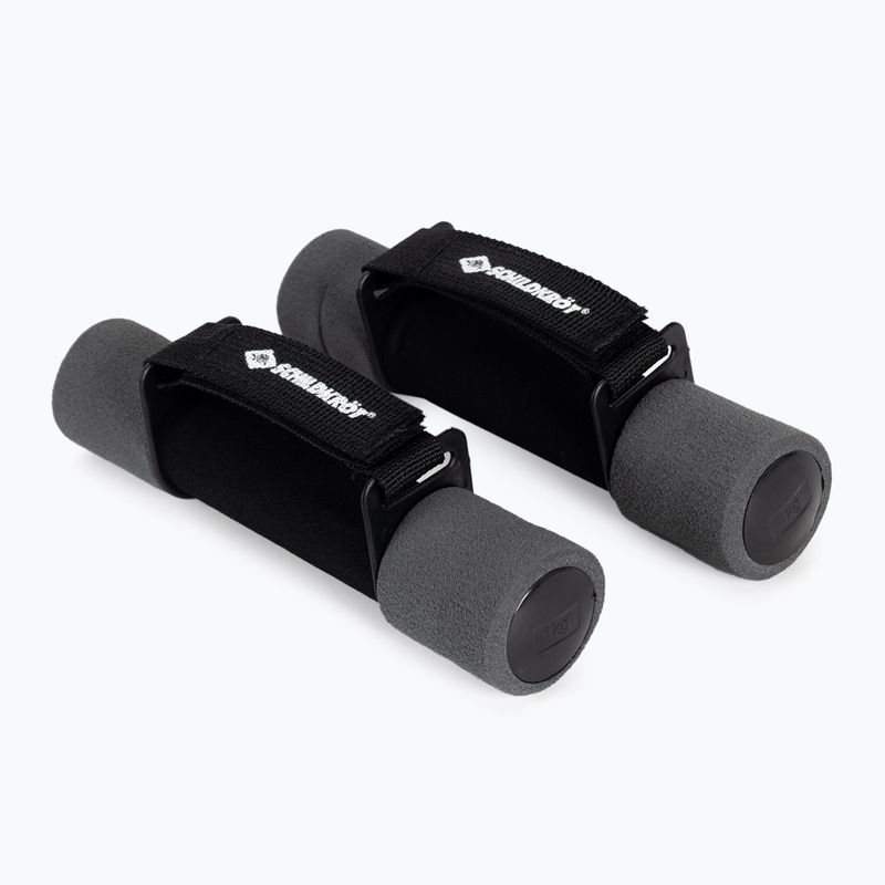 Schildkröt set de gantere Soft Dumbbells 2 x 1 kg negru/gri 960009 2