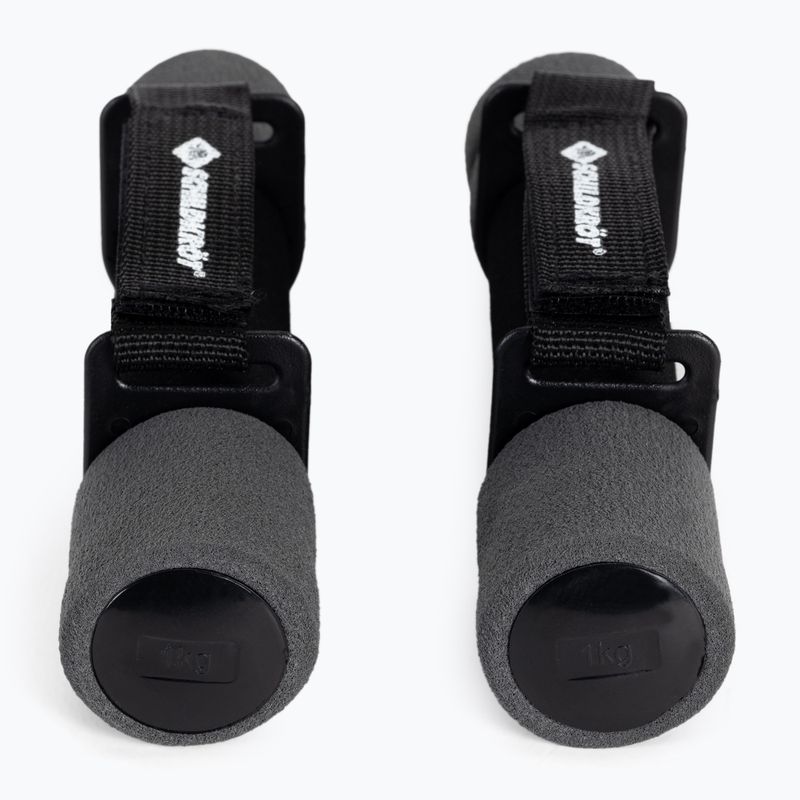 Schildkröt set de gantere Soft Dumbbells 2 x 1 kg negru/gri 960009 3