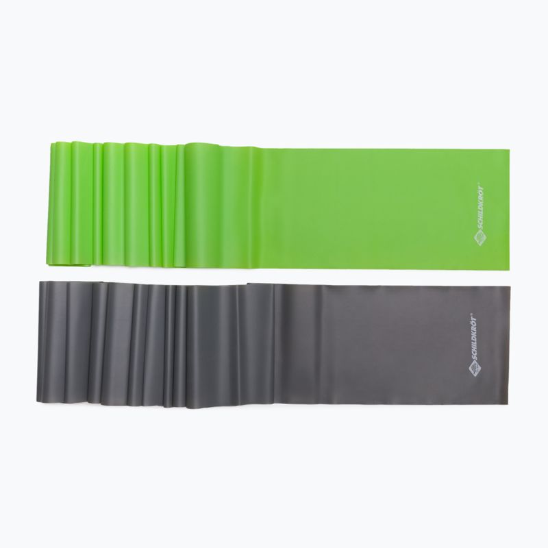 Benzi elastice Schildkrot Set of 2 Resistance Bands, negru și verde, 960120