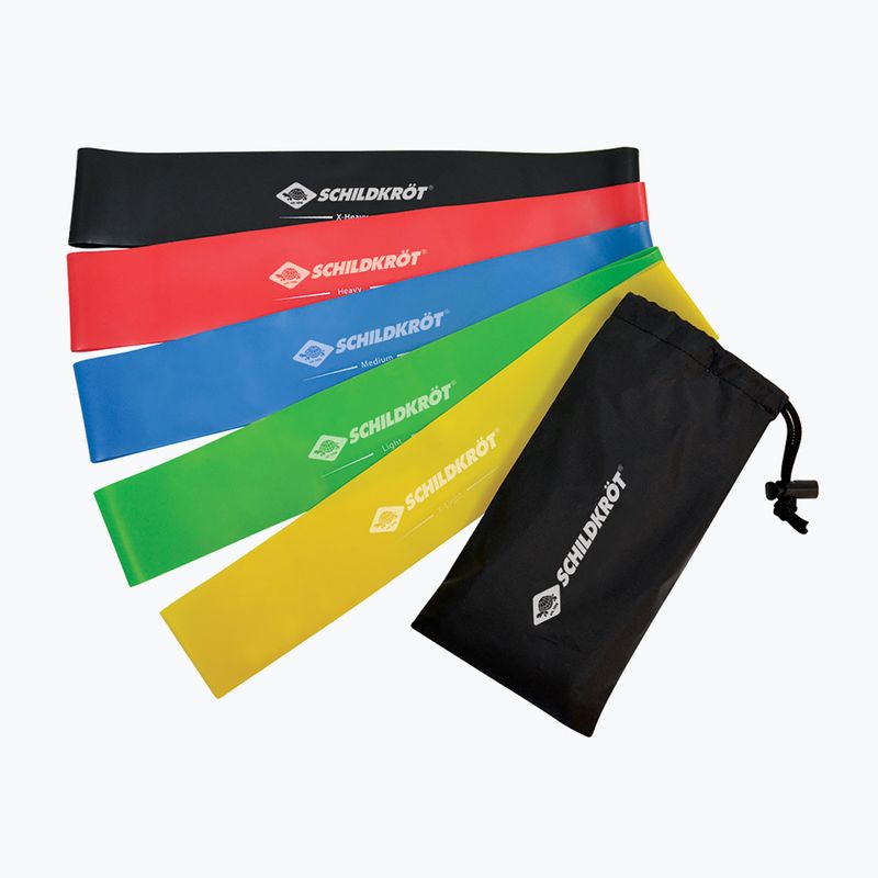 Benzi elastice de exerciții Schildkrot set of 5 Mini Resistance Band 2
