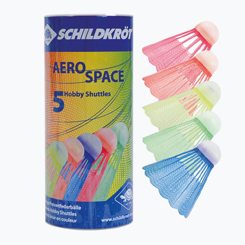 Fluturași de badminton Schildkröt Aero Space 5 buc. multicolour