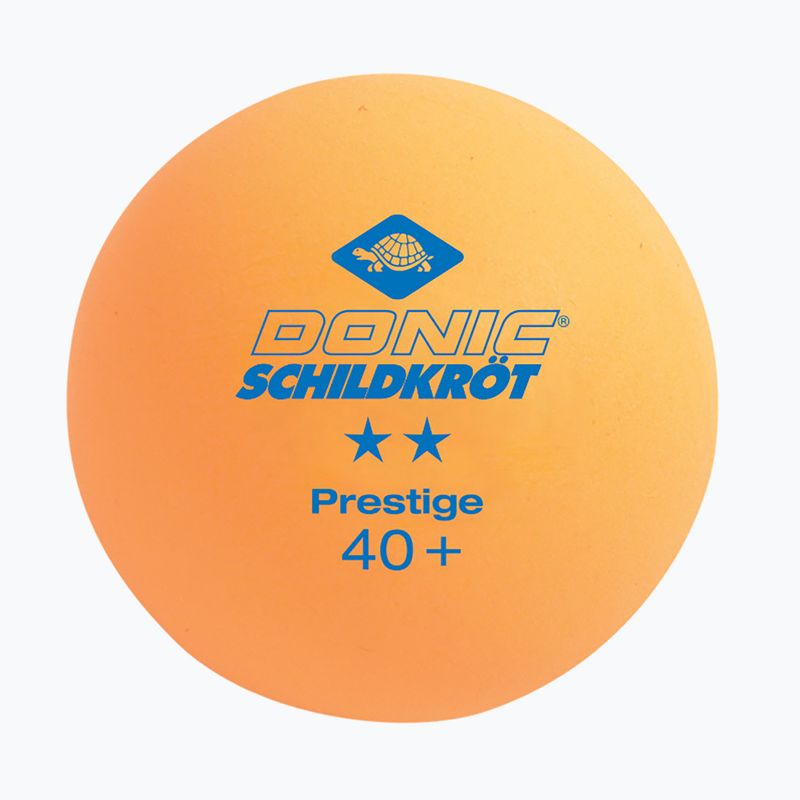 Mingi de tenis de masă Donic-Schildkröt 2-Stars Prestige Poly 40+ 3buc. orange 2