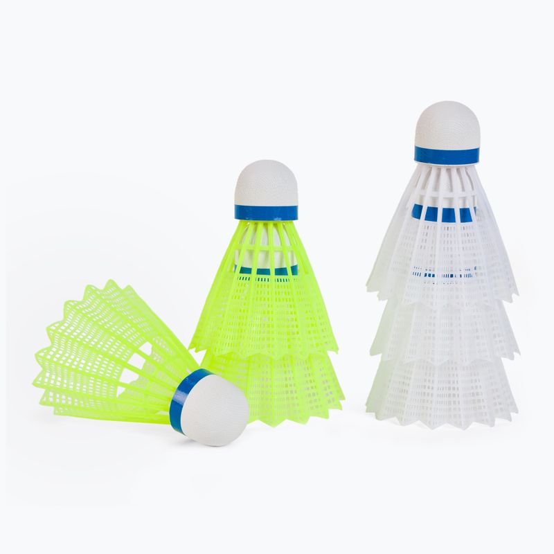 Sunflex badminton navetă de badminton Hobby 6 buc alb/galben 53562