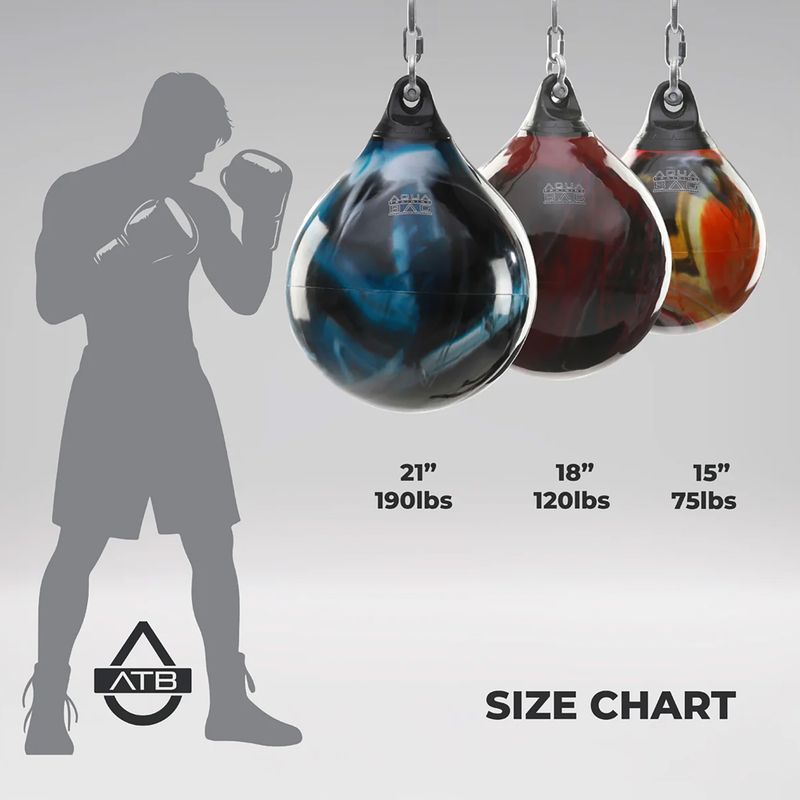 Pară de box Aqua Training Bag Punching Bag 21" red 4