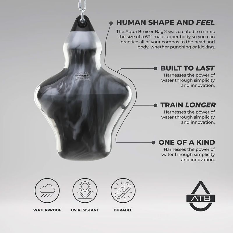 Sac de antrenament Aqua Training Bag Bruiser 18" haymaker black 2