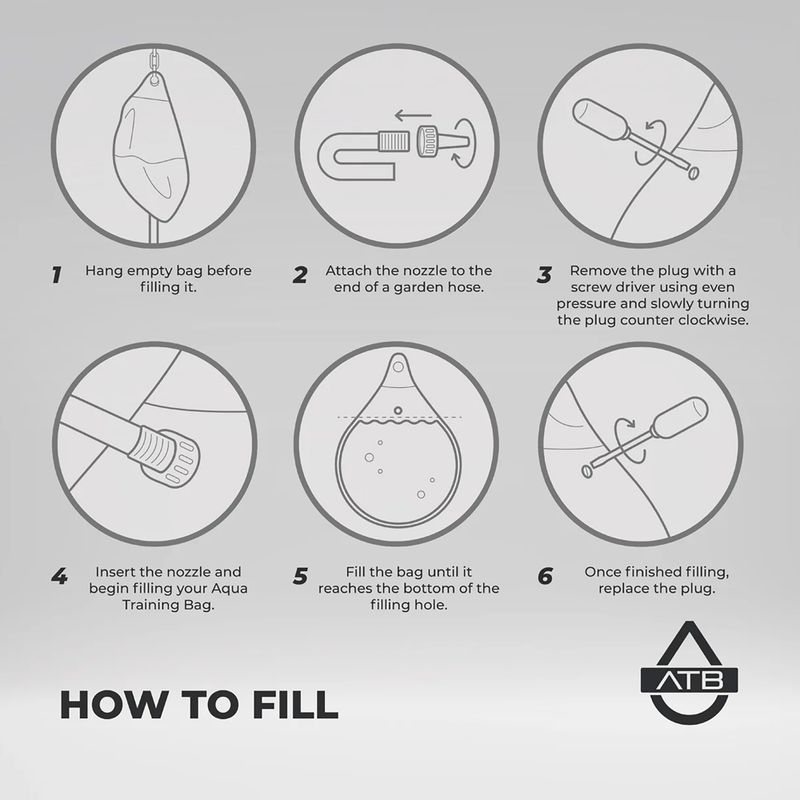 Sac de antrenament Aqua Training Bag Bruiser 18" haymaker black 3