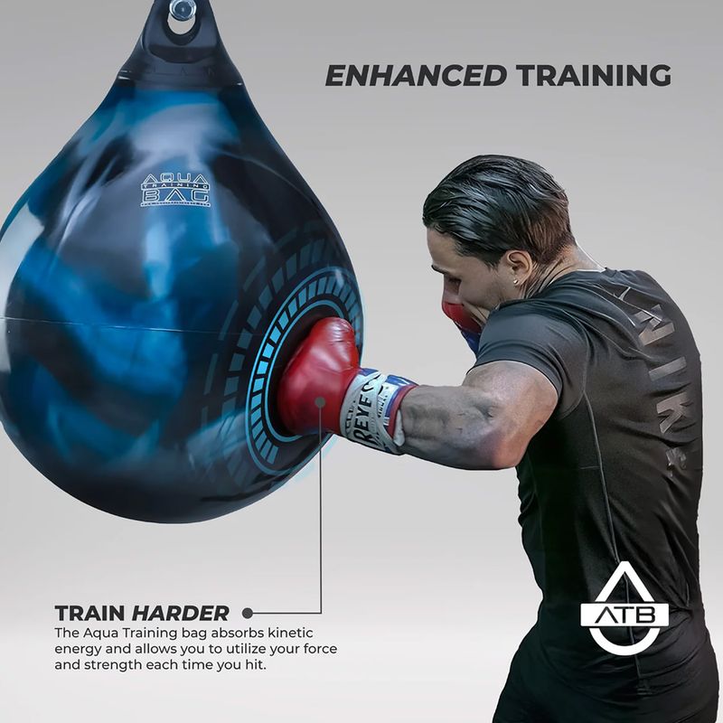 Pară de box Aqua Training Bag Energy Punching Bag 15" blue 6