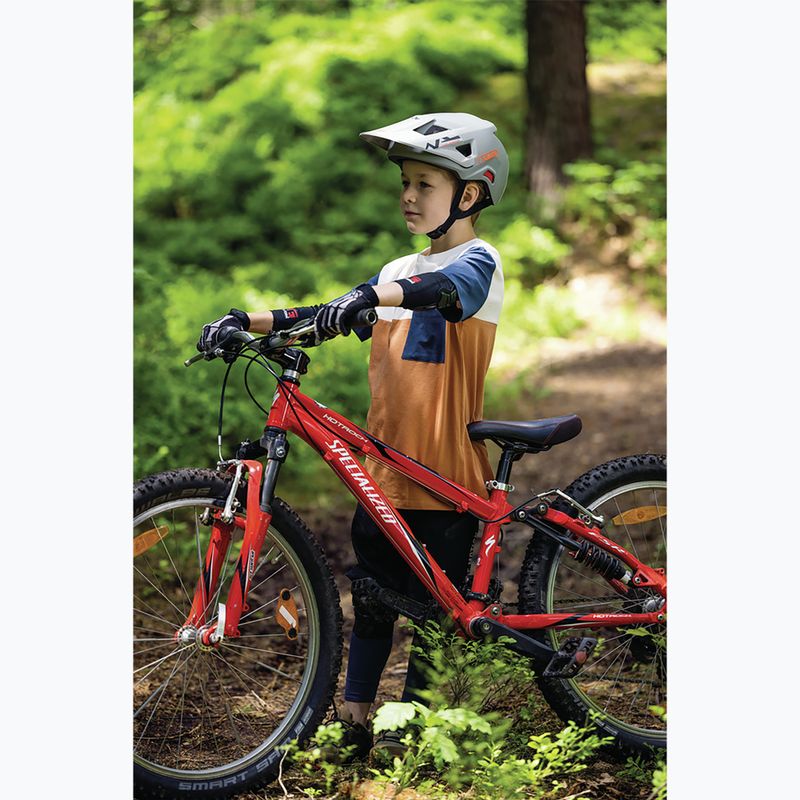 Cască de bicicletă pentru copii ABUS Youdrop FF chalk grey 7