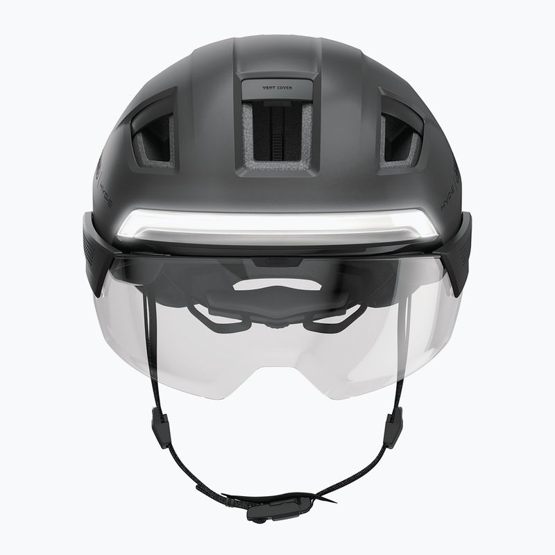 Cască de bicicletă cu indicatoare de direcție ABUS Hyp-e Ace volcano titan 4