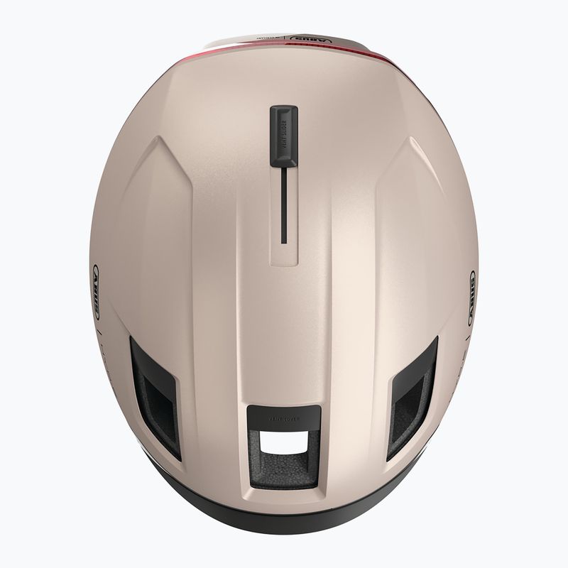 Cască de ciclism cu semnalizatoare ABUS Hyp-E champagne gold 7