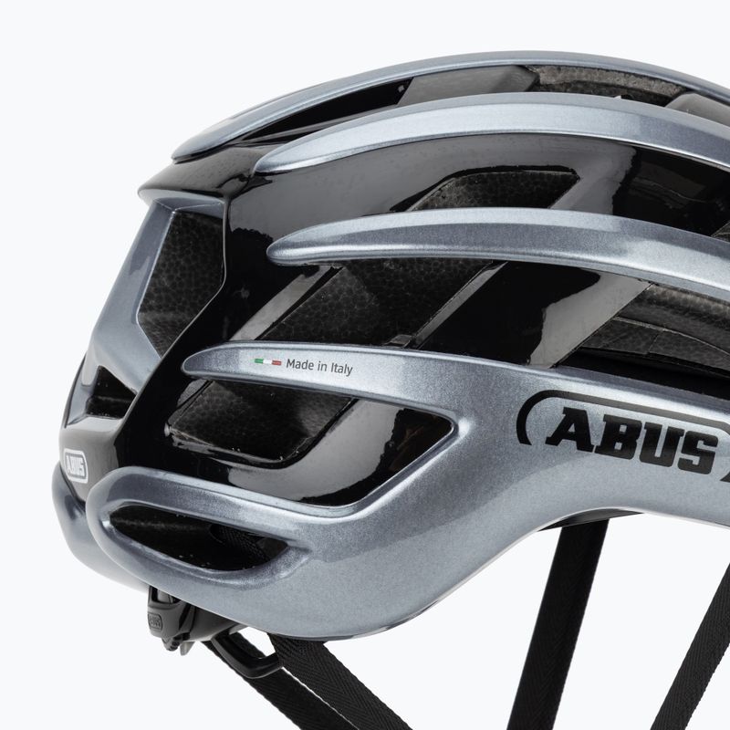 Cască de ciclism ABUS Airbreaker 2.0 graphite silver 7