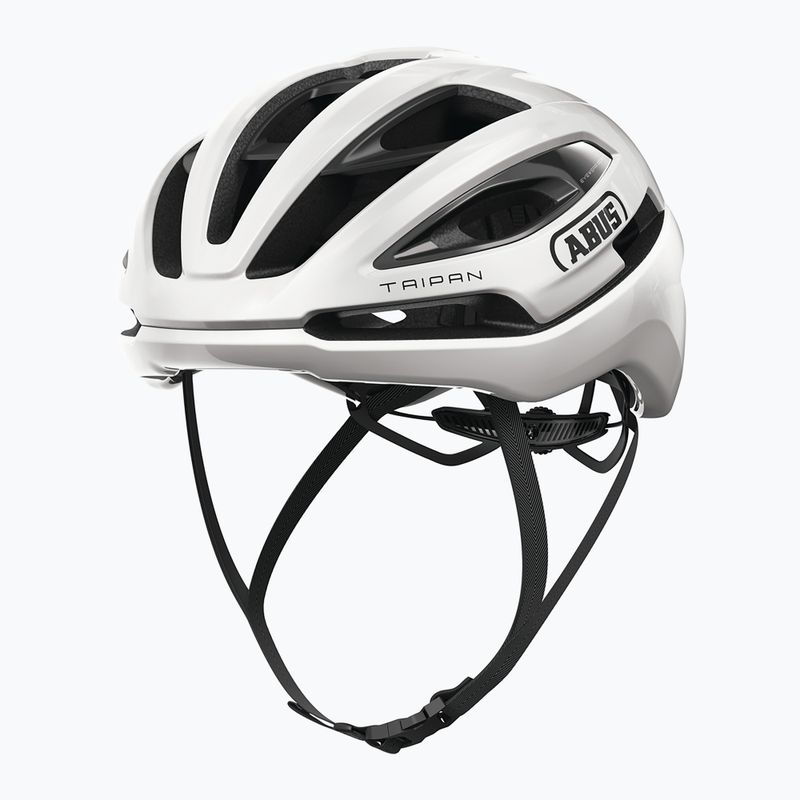 Cască de ciclism ABUS Taipan LED shiny white