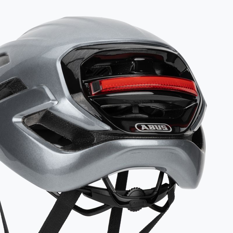 Cască de ciclism ABUS Taipan LED graphite silver 7