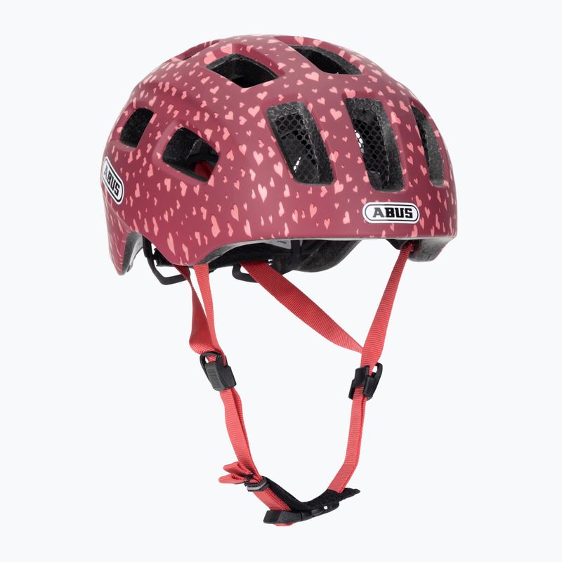 Cască de ciclism pentru copii ABUS Youn-I 2.0 cherry heart