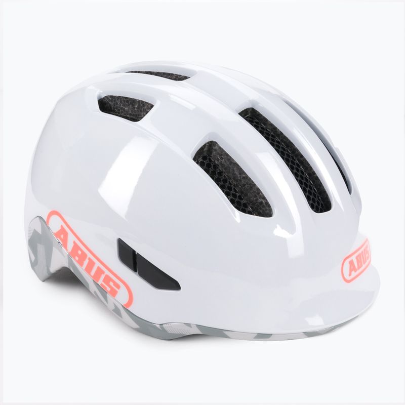 ABUS cască de bicicletă pentru copii Smiley 3.0 ACE LED alb 67715