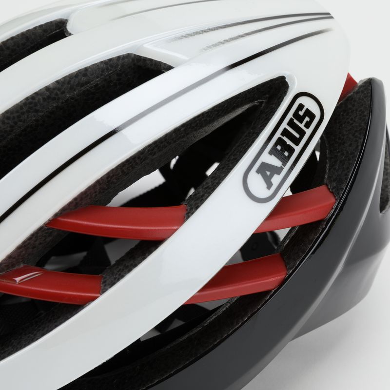 Cască de bicicletă ABUS Aventor roșu aprins 77627 7